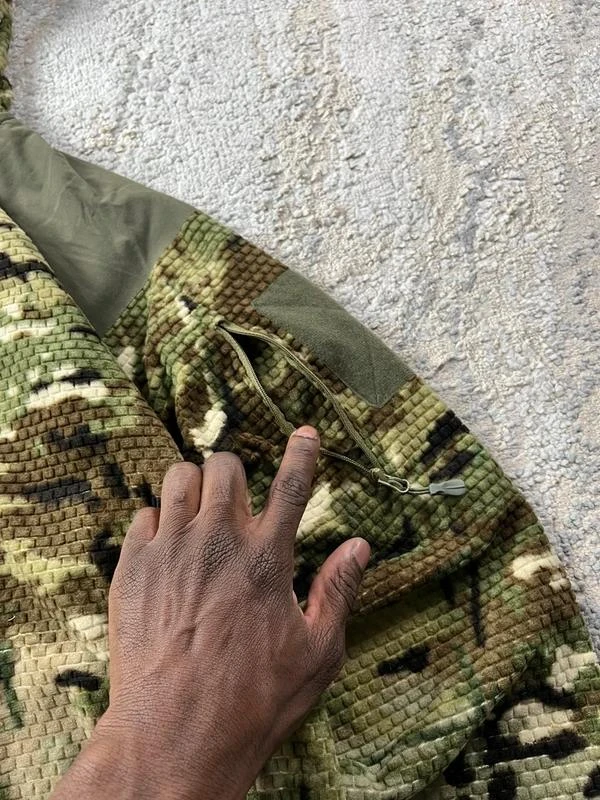 Vintage Camo Hunting Khaki Brown Dubbele Rits Hoodie Maat M – photo 4